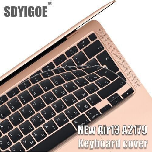 2020 New Air13 Laptop keyboard cover For macbook Air13.3 A2179 Keyboard stickers Silicone keyboard protective film Russian EU/US
