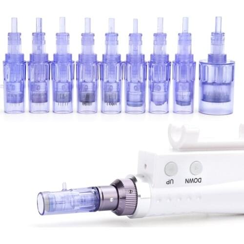 30PCS Replacement Cartridges needles with Syringe Tube 9 12 36 pin For Mini Hydra Gun Mesotherapy Injector Auto Derma Stamp Pen