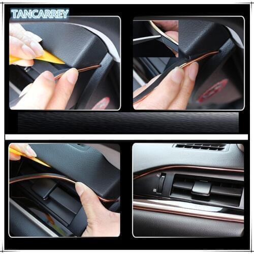 5m Car Interior Decoration MOULDING Accessories FOR subaru hyundai creta polo sedan skoda kodiaq honda dio kia cerato h7