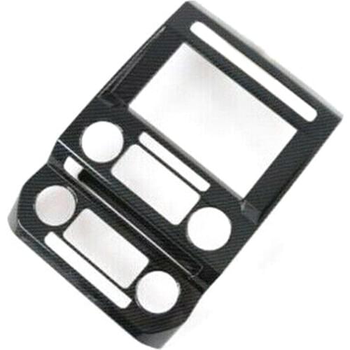 ABS Car Front Interior Center Console GPS Navigation Panel Frame Cover Trim Decor Fit for Ford F150 F-150 2017 2018 2019 2020