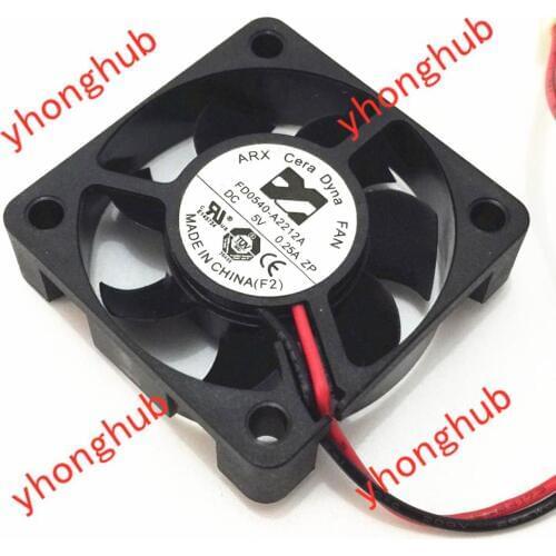 ARX FD0540-A2212A DC 5V 0.25A 2-Wire Server Square Fan