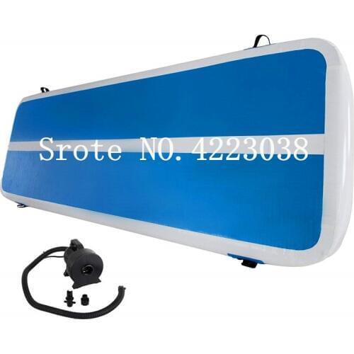 Free Shipping 5x1x0.2m Blue Inflatable Gymnastics Mattress Gym Tumble Airtrack Floor Tumbling Air Track For Sale