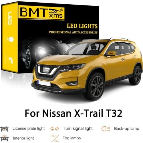 BMTxms Canbus For Nissan X-Trail XTrail T32 2014-2020 Car LED Exterior Interior Parking Turn Signal Reverse Brake Light Fog Lamp