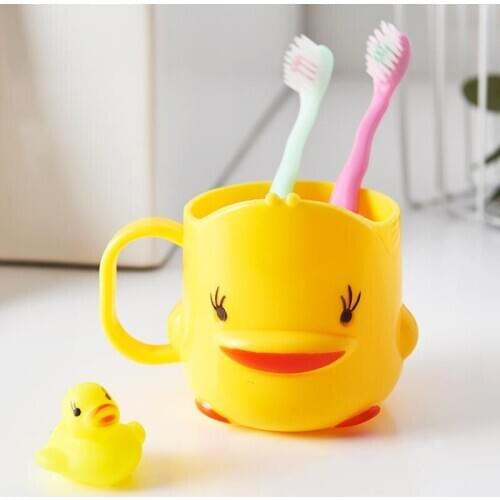 Baby Cartoon Tooth Brush Cups Wash Teeth Cups for Children Kids Learn Drink Mouthwash Health Nursing Mug