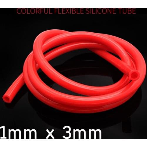 Colorful Flexible Silicone Tube ID 1mm x 3mm OD Food Grade Non-toxic Drink Water Rubber Hose Milk Beer Soft Pipe Connector