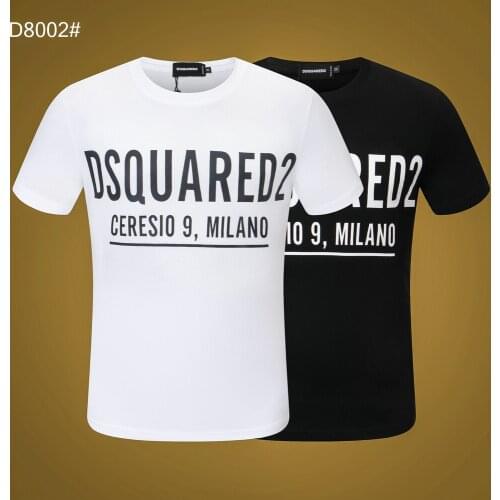 DSQUARED2 T-Shirt Men Large Size 3XL New 2021 Summer Personalized Trend High Quality Short Sleeve Round Neck Tees Male Top