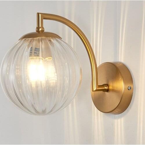 Crystal wall lamp crystal wall lights mirror light glass ball corridor aisle corridor wall lamp wall lamp