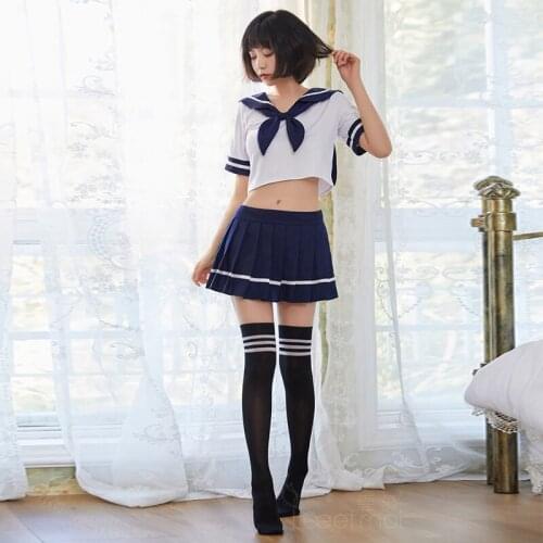 Jimiko 2021 new female student JK uniform sexy short skirt cosplay Japan sailor School Girl outfit couple erotic slutty costumes