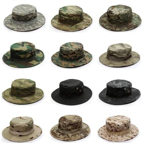 Hiking Camping Huting Jungle Bonnie Army Camouflage Cap Plaid Cloth Men Military Hats Quick Dry Sun Fishing Outdoor Tactical Hat