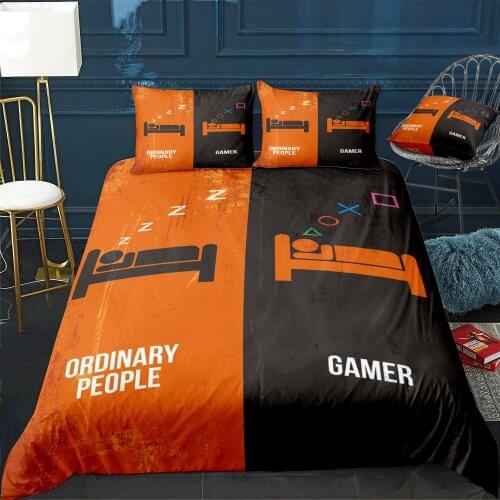 People v Gamer Sleep Duvet Cover Twin/Queen/King Size Luxury Comforter Bedding Set With Pillowcase Home Bed Decora Dropshipping