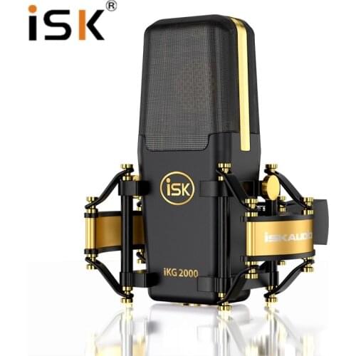 ISK IKG2000 Mobile Phone Computer Karaoke Condenser Microphone For Stage Show/Live Broadcast/Studio Recording