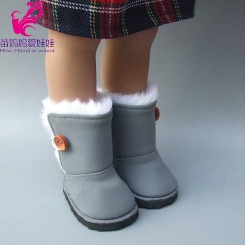 Doll shoes fits for 18 inch Girl Doll Fur Snow Boots shoes for baby doll shoes girl Chritsmas gifts