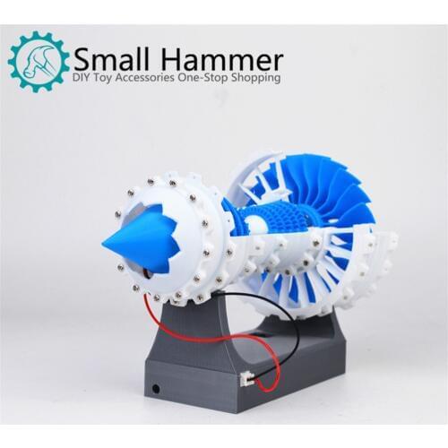 Aero Engine Turbo Fan Engine Model Air Engine Model Electric 3D Printer