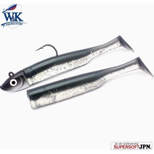 WK Soft Fishing Lure at 17g 95mm JIG Head Set Swing Paddle Tail Shad for Zande Bass Fishing Tips Small Vinyl Inshore Soft Baits
