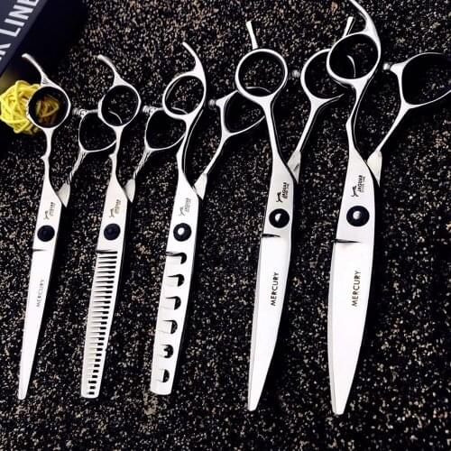 6 Professional Hair Salon Structure Scissors Set Cutting Barber Haircut Thinning Shear Scissors Hairdressing Hair Tools Scissors