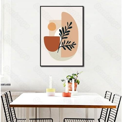 Still Life Painting Bowl Leaf Simple Light Luxury Modern Nordic Decorative Painting Porch Living Room Corridor Study Hotel