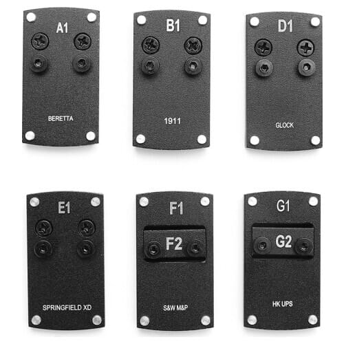 Magorui Optics Beretta Glock 1911 M&P Pistol Reflex Sight Mount Adapter Plate for Sightmark Burris Vortex Micro Red Dot Scope