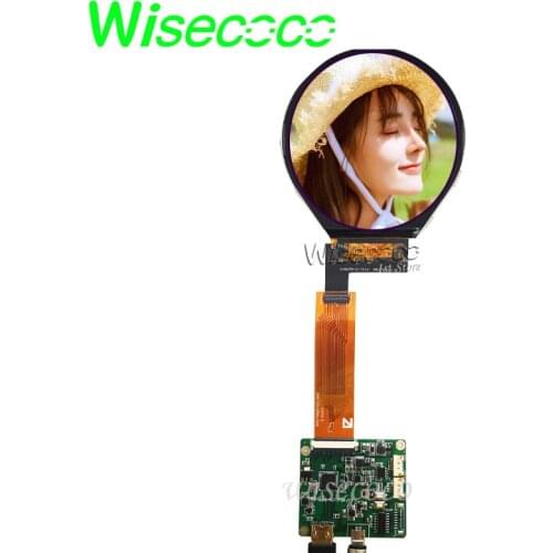 Wisecoco 3.4 inch Circular Lcd Tft Ips Panel 800x800 HDMI MIPI Driver Board Round Display For Raspberry Pi Meter ILI9881C Driver