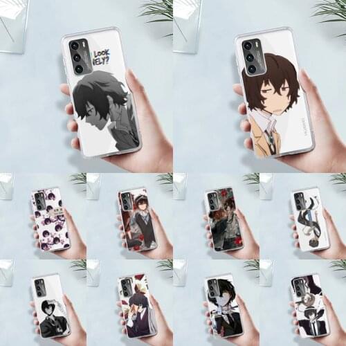Anime Bungou Stray Dogs Phone Case Transparent For Huawei MATE P 40 30 20 10 pro plus lite X 5G Soft TPU Clear Mobile bags