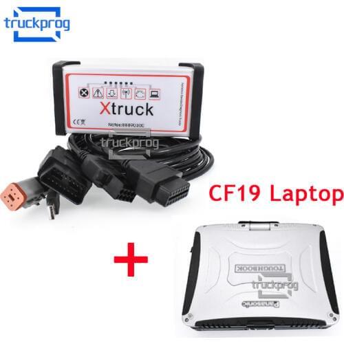 PTT 2.7 Version dev2tool Diagnostic tool for-volvo vocom 88890300 interface for-volvo Truck diagnostic +Thoughbook CF19 laptop