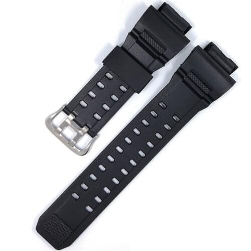 Silicone Rubber Watch Band Strap Fit For Casio G Shock GW9400 GW 9400 Replacement Black Waterproof Watchbands Accessories