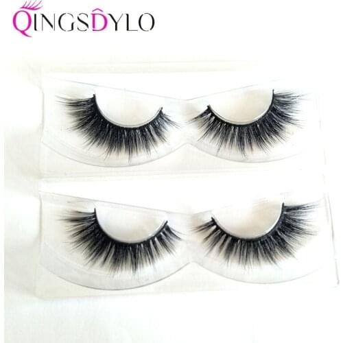 2ps 3D Mink Lashes Natural Long False Eyelashes Dramatic Volume Fake Lashes Makeup Maquillage Professional Eyelash Extensiotion