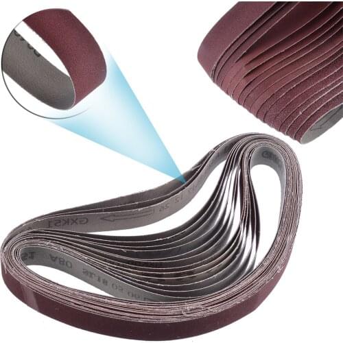 80/100/150/240/320 Grit Sanding Belts Aluminum Oxide Sander Grinding Abrasive Tool Grinder Parts