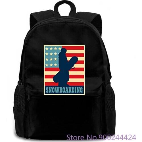 Snowboardingerss Snow Boarding Snow Board women men backpack laptop travel school adult student