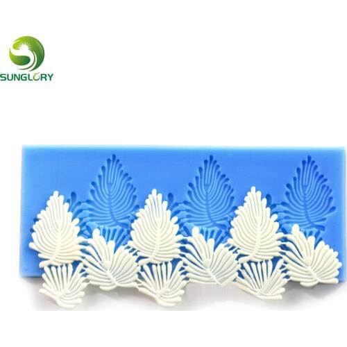 Sunglory 16.5x6.5cm Fondant Silicone Lace Mold Cocina Ferramentas Bolo Sugar Lace Mat Cake Decoration Silicone Mat Baking Tools