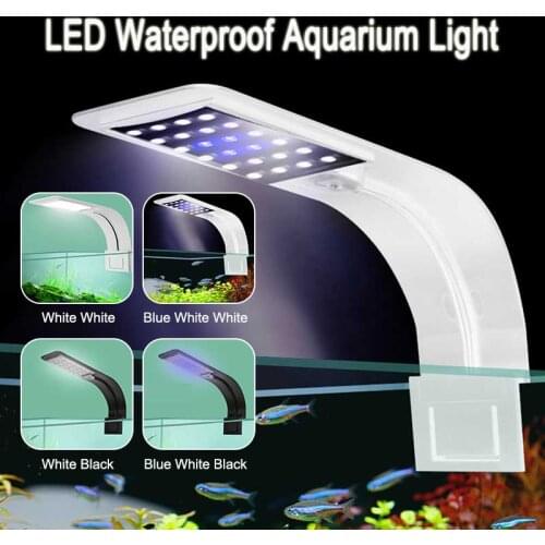 Super Slim Waterproof LED Aquarium Light 10W Freshwater Aquatic Plant Lighting plants Grow Lights Clip-on Lamp For Fish Tank