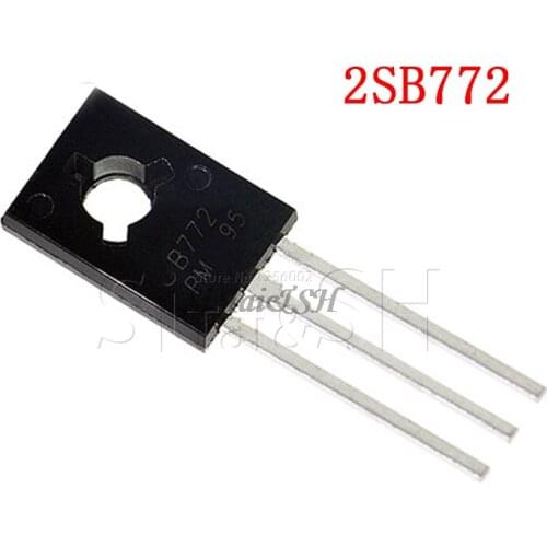 20PCS B772 TO126 2SB772 3A / 40V PNP TO-126 low power transistors new and original