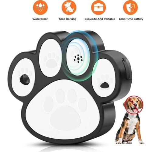 Anti Dog Barking Devices Safe Pet Bark Deterrent Training Behavior Adjustable Ultrasonic Levels up to 15m/50ft