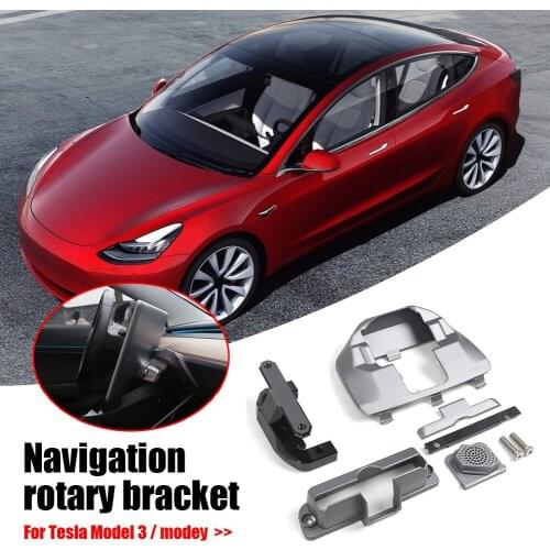 Navigation Screen Rotating Holder Swivel Mount Bracket Aluminum Alloy ABS for Tesla Model 3 Y Universal Car Bracket Car Parts