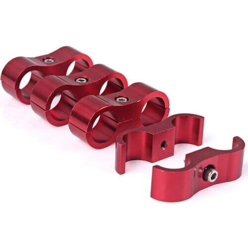 AN10 Double-Hole Oil Pipeline Clamp, Hose Separator Clamp, Install Split Hose Joint Adapter