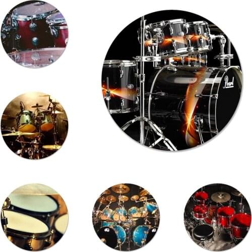Musical instrument drum Icons Pins Badge Decoration Brooches Metal Badges For Backpack Decoration