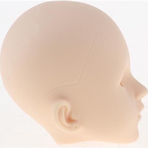 1/4 Lifelike Girl Doll Head without Eyes for BJD XinYi Doll Body Parts Accessory