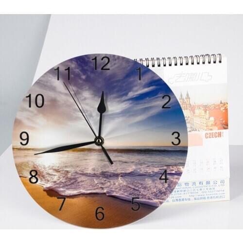 10inch Round Wall Clock Numeral Digital Dial Mute scenery No Ticking Sound Battery Operated Clocks Home Kitchen/Living Room