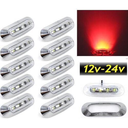 10PCS 12-24V LED Truck Trailer Lights Stop Flowing Turn Signal Brake Rear Tail Light Truck Tuning Led lights For Trucks