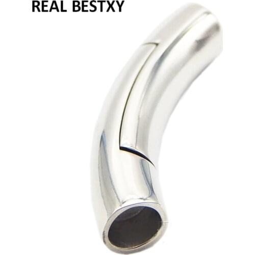 20pcs/lot hole size:6mm Stainless Steel Cylinder Magnetic Clasps Leather Cord Clasp Bracelet Magnet Buckle DIY Jewelry Making