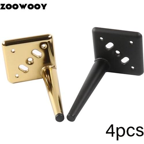 4pcs 13-20cm Furniture Metal Legs , for Tables,Sofas foot, Furniture foot Replacement foot Anti Slip Floor Pads Rubber foots