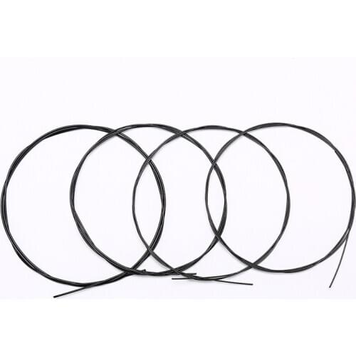 4Pcs/set Black Nylon Ukulele Strings Replacement Part For 21 Inch 23 Inch 26 Inch Stringed Instrument