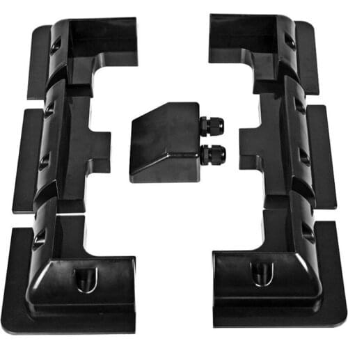7Pcs/Set Frame Solar Module Corner Mounting ABS Bracket Kit Motorhome Caravan RV Boat Solar Panel Stand Black