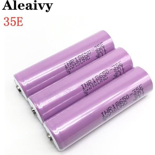 For 18650 3500 mAh 13A Discharge INR18650 35E INR18650-35E 18650 Battery Li-ion 3.7 V Rechargeable Battery Button Upper Battery