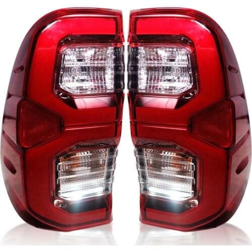 Car Styling for Toyota Hilux Tail Lights 2020 2021 Revo LED Tail Lamp Rocco LED TailLight DRL Brake Reverse auto Accessories