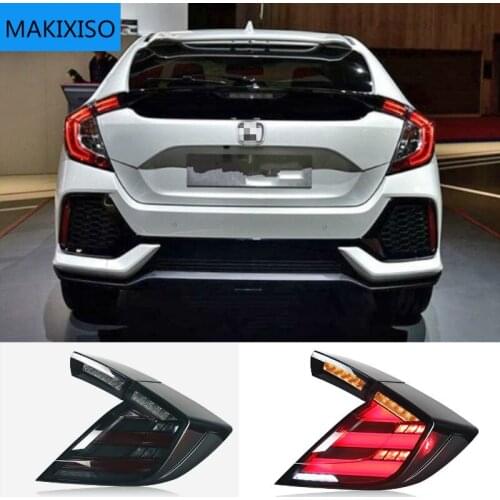Car Styling for HONDA CIVIC X 10th Hatchback LED tail light CIVIC LED Rear Lamp DRL+Brake Trunk