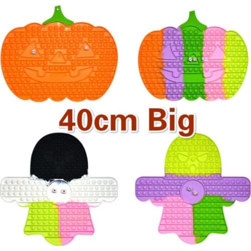 Halloween Big Giant XXL Huge Pumpkin Ghost Pop Gigante Push Fidget Toy Relief Squeeze Game With Dice Anti Stress Kid Gift Cheap