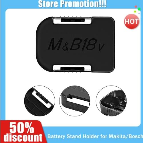 New Tools Power Battery Mounts Storage Stand Holder Battery Hold Shelf Rack Storage Case for Makita 18V 14.4V Fit Bosch