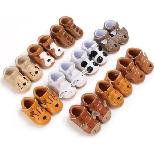 Baby Shoes Boy Girl Sneaker Cartoon Anti-Slip Rubber Sole Newborn Infant First Walkers Newborn Cute Crib Crawl Shoes