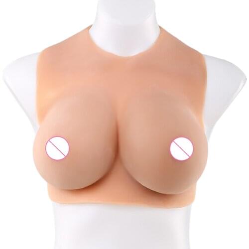 E Cup Fullbody Silicone Breast Boob Form Transgender New Suit Tight Crossdresser Halfbody suit liquid silicone Breast
