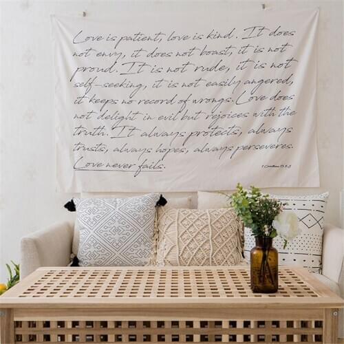 Ins Girl Heart Room Background Cloth Bohemian Style Tapestry Dormitory Bedroom Wall Hanging Cloth Bedside Tapestry Home Decor